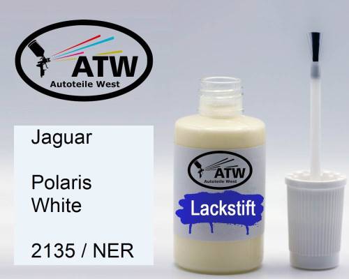 Jaguar, Polaris White, 2135 / NER: 20ml Lackstift, von ATW Autoteile West.